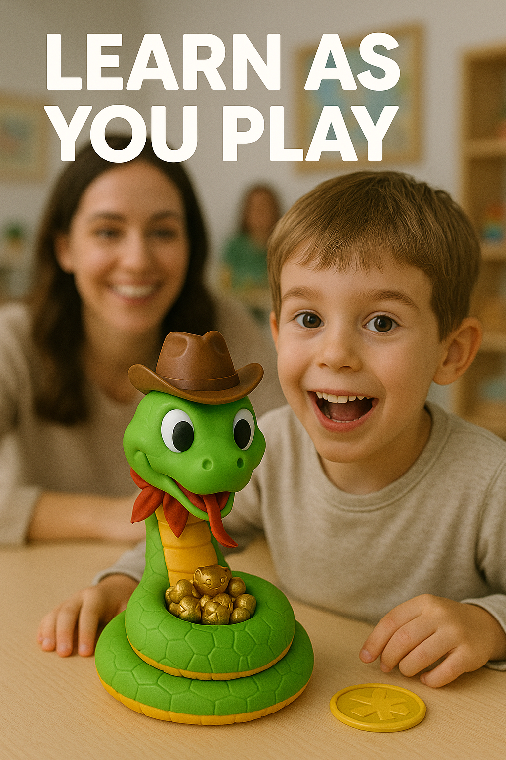 Doki Toy Montessori Snake Game – Educational Fidget Toy for Kids